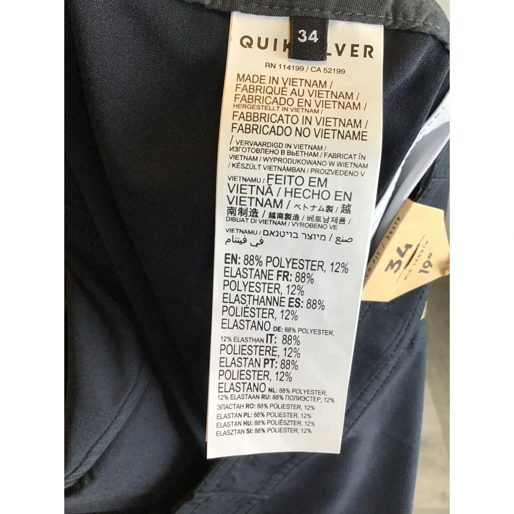 Quicksilver Men's Black Surfsilk Arch 19